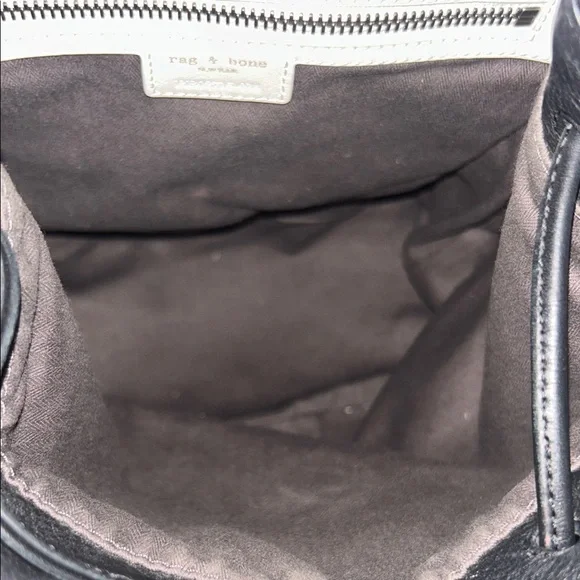 EUC!!! Rag & Bone Pilot Black Leather Backpack Purse - Picture 12 of 16